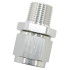 Male NPT to Female AN Straight Fitting 1/2" to -12AN - Silver Finish