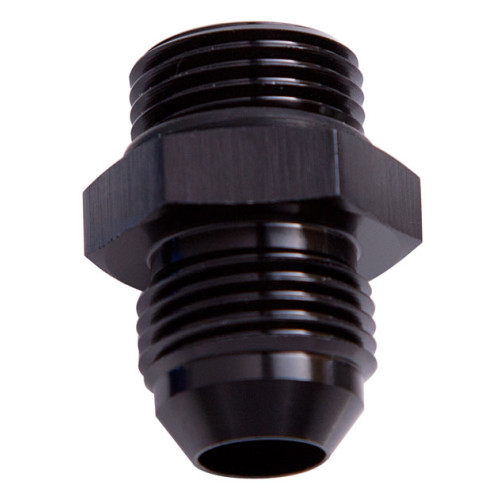 ORB to AN Straight Male Flare Adapter - -8 ORB to -3AN, Black Finish ORB to AN Straight Male Flare Adapter - -8 ORB to -3AN, Black Finish