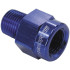 BSP Male to NPT Female Adapter - 1/8" to 1/8", Blue Finish