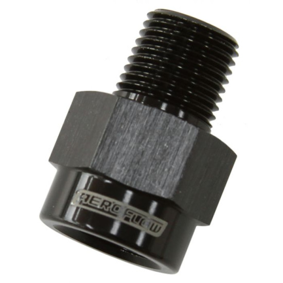 BSP Male to NPT Female Adapter - 1/8" to 1/8", Black Finish