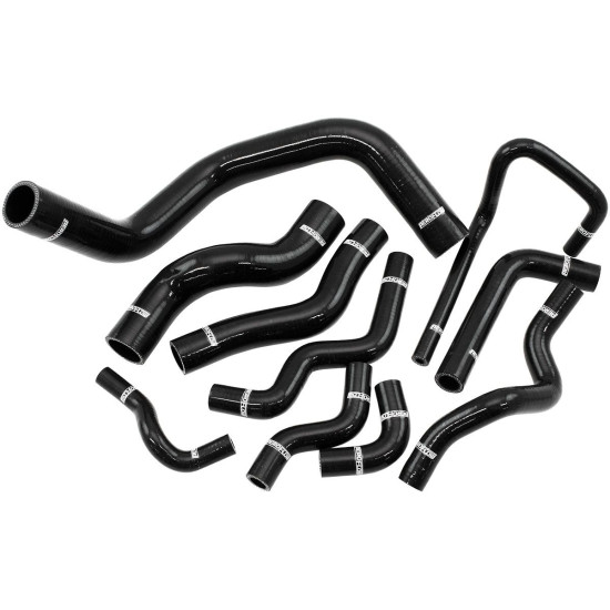 Silicone Heater & Radiator Hose Kits, Black Suit Nissan 180SX S13, S14 & S15 with SR20