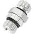 ORB Male to Male Swivel -12 ORB to -12 ORB -  Silver Finish