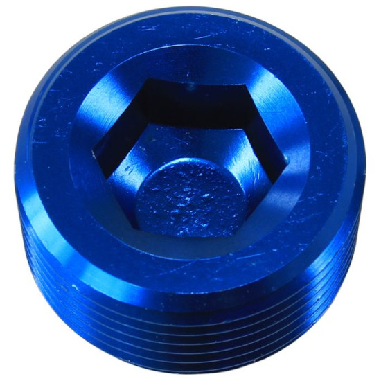 NPT Plug 3/8" - Blue Finish, 25 pack NPT Plug 3/8" - Blue Finish, 25 pack