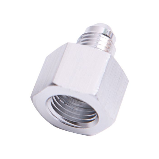 AN Flare Reducer Female/Male -6AN to -4AN - Silver Finish AN Flare Reducer Female/Male -6AN to -4AN - Silver Finish