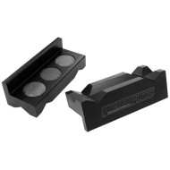 Billet Aluminium Magnetic Vice Jaws - Black -