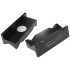 Billet Aluminium Magnetic Vice Jaws - Black - suits -16 to -20AN fittings