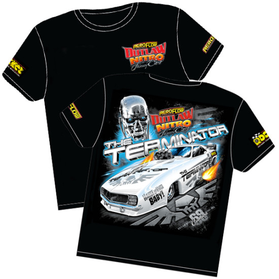 The Terminator Camaro Outlaw Nitro Funny Car T-Shirt - XXX-Large