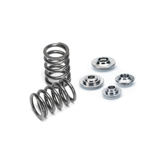 2015+ Honda K20C Single spring kit - 77 lbs@ 40.6mm seat pressure/ Rate 9.9lbs/mm - CB 27.3mm / SPR-H1003S (16) + RET-1003-C1(16) + SEAT-1003-CE (8) + SEAT-1003-CI (8) + KPR-5.5/A-ST (32)